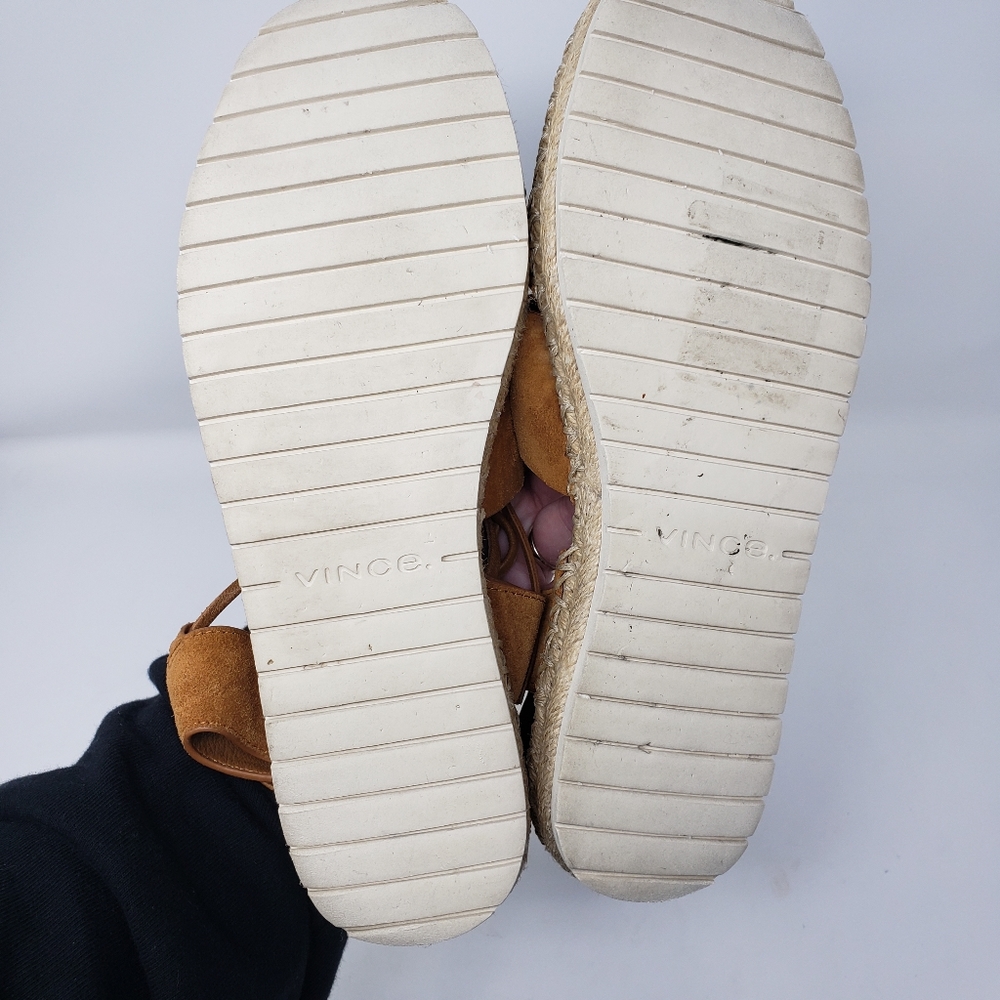 VINCE Tibor Espedrille Wrap sandals Size 8.5 - Picture 10 of 11